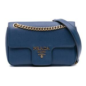 Prada Saffiano Pattina Chain Crossbody Bag - One Size